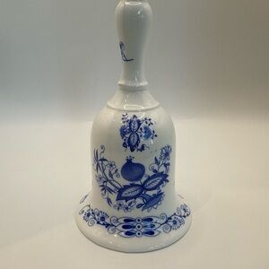 Elegant Blue and White Decorative Bell